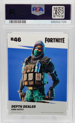 Depth Dealer Cracked Ice 2021 Panini Fortnite Epic Games Trading Card #46 PSA 10