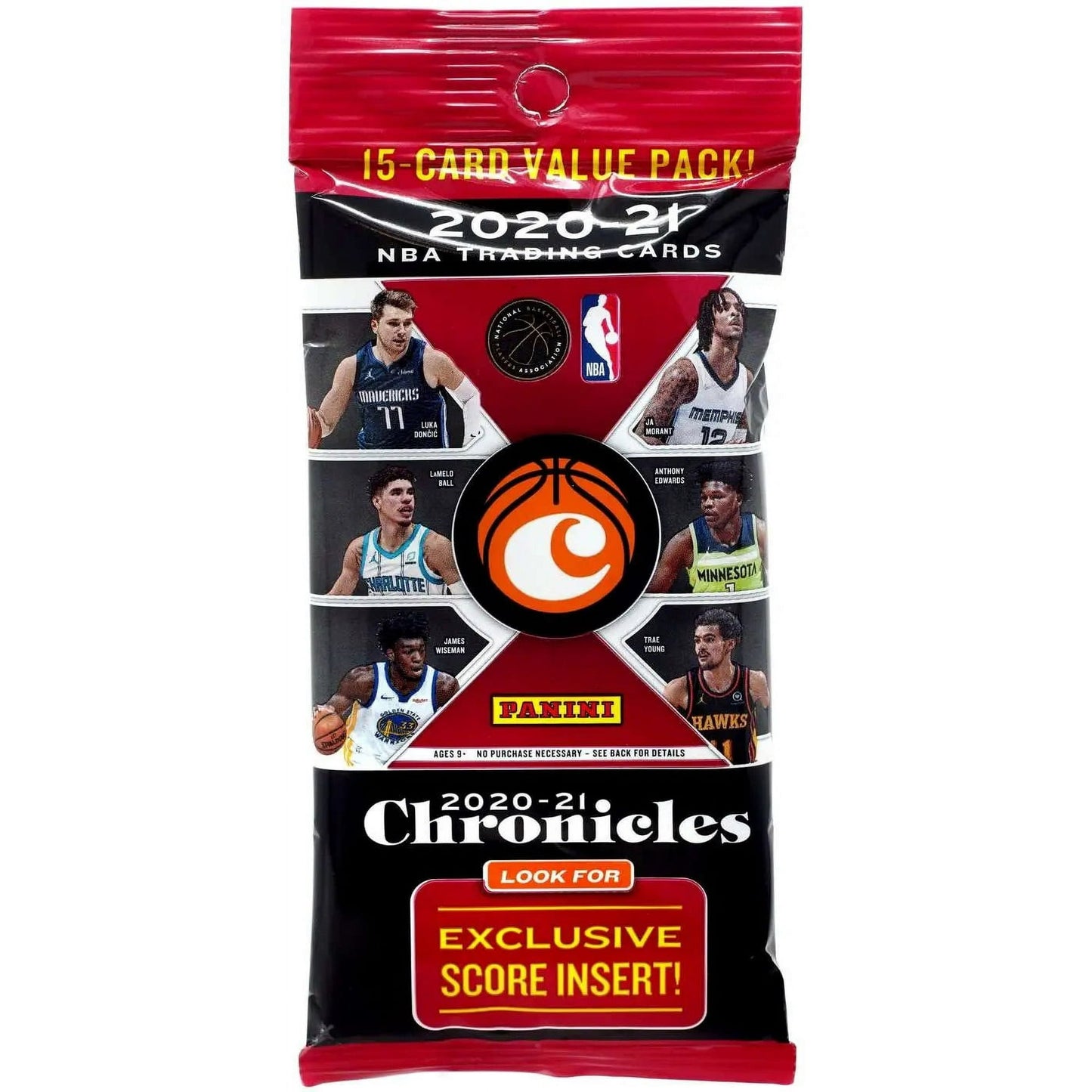 2020-21 Panini Chronicles Basketball Trading Card 15-Card Value Pack