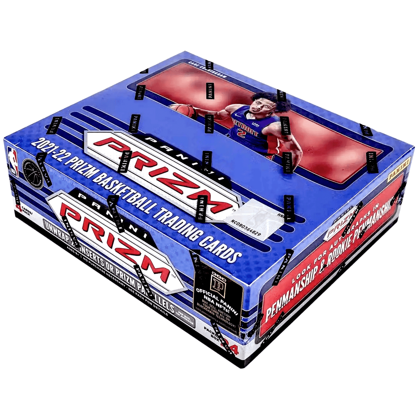 2021-22 Panini Prizm Basketball Retail Box (24 Packs/4 Cards Per Pack)