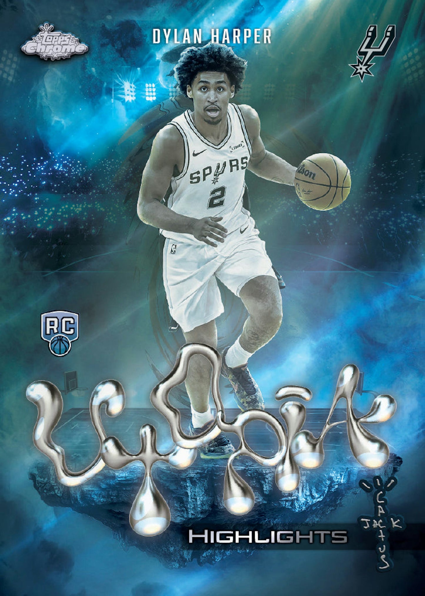 2025-26 Topps Chrome Cactus Jack Basketball Trading Cards Sealed Hobby Box