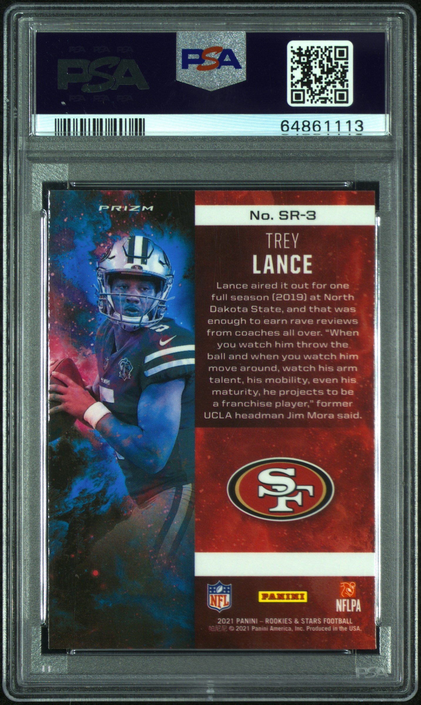 Trey Lance 49ers 2021 Rookies & Stars Longevity Rookie Card PSA 10 Gem Mint