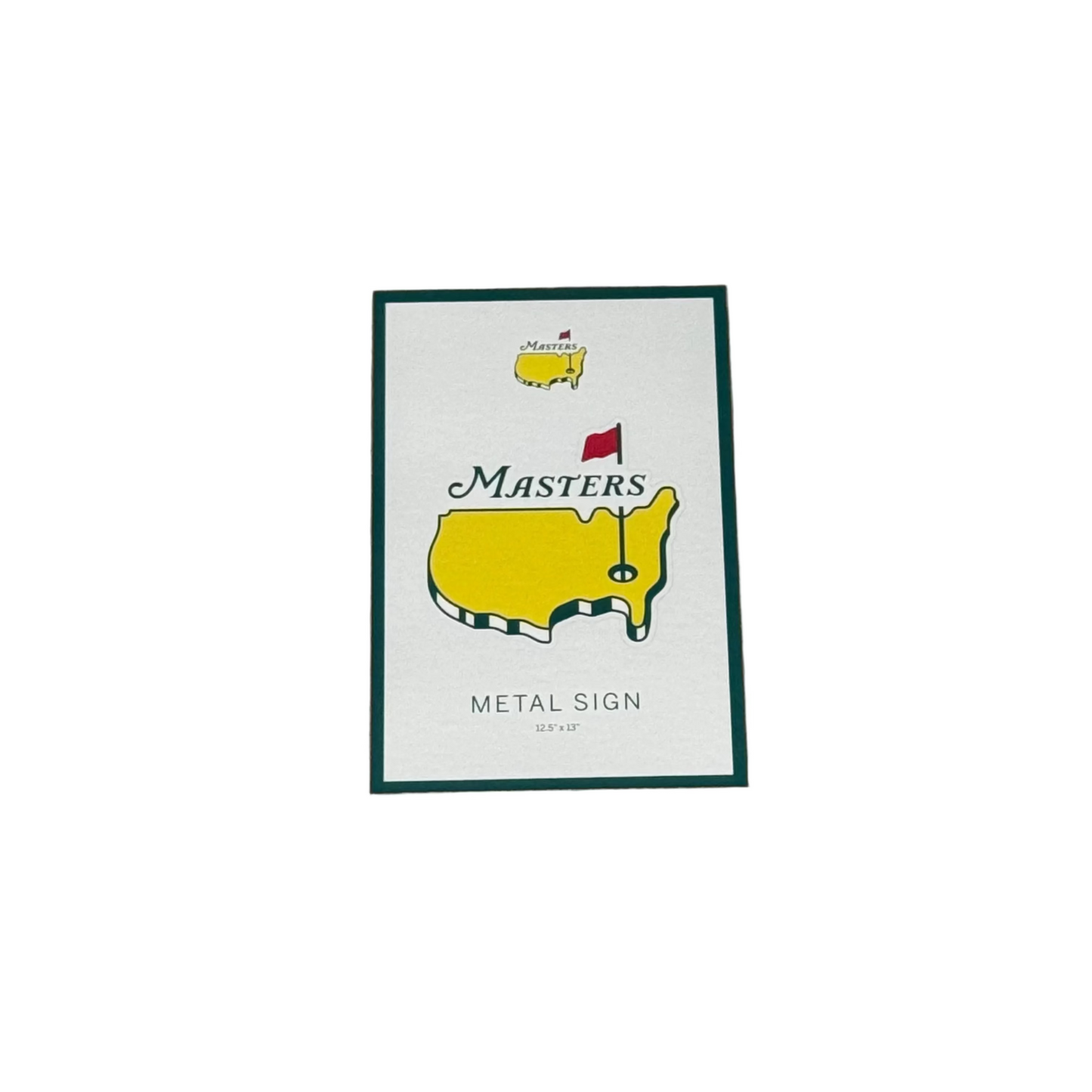Masters Tournament Logo 12.5"x13" Metal Sign Augusta National Golf Club