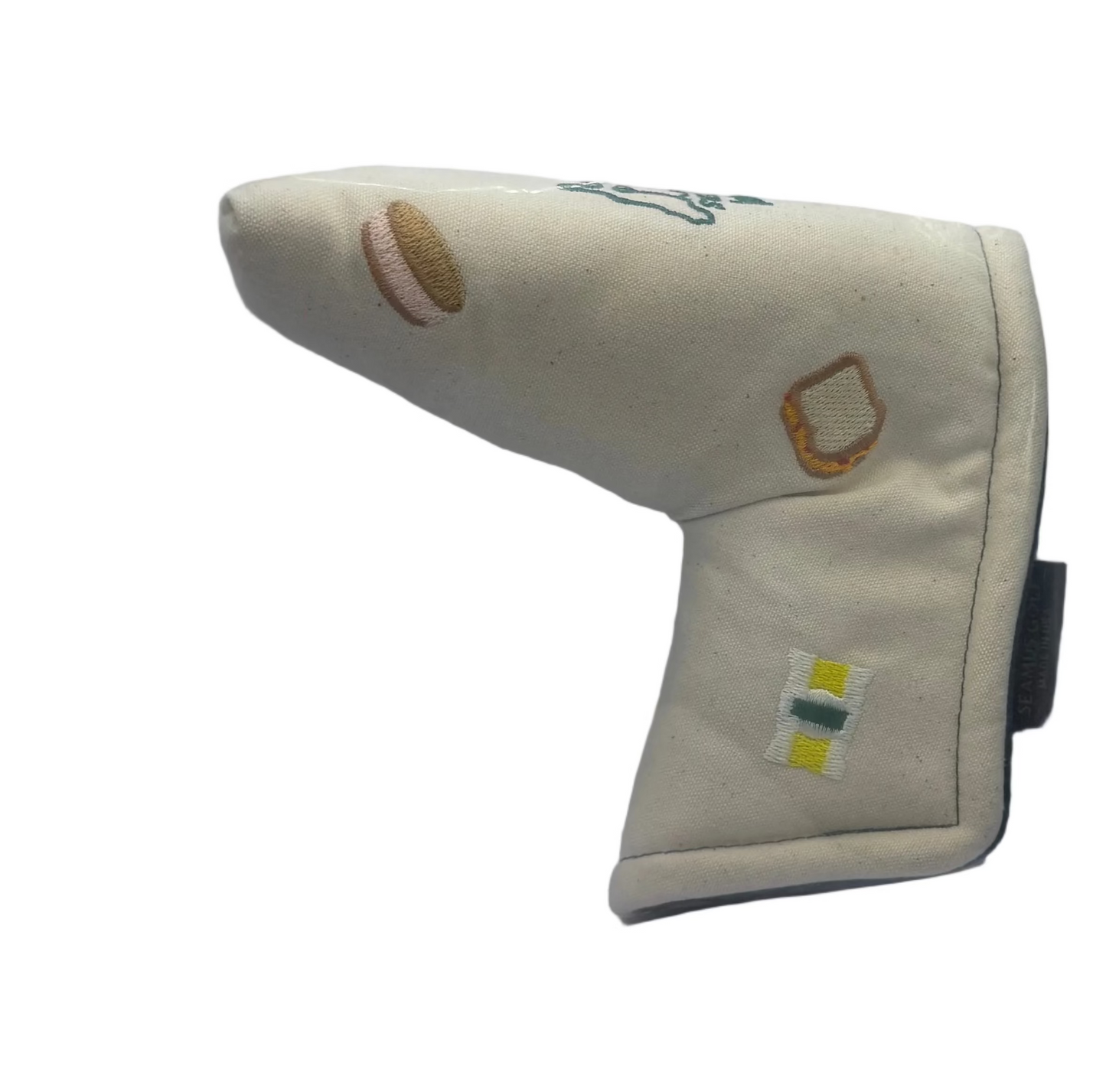 Masters Concessions Embroidered Seamus Golf Canvas Putter Blade Headcover