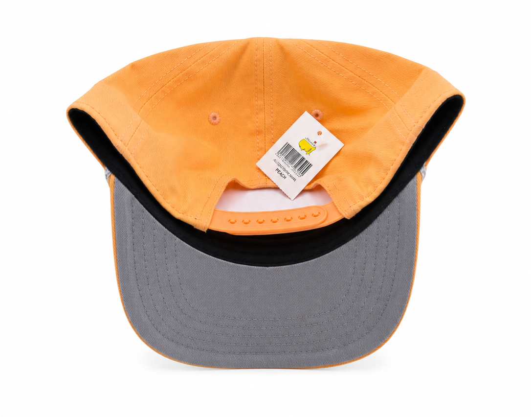 2026 Masters Peach Embroidered Adjustable Snapback Rope Hat - New W/Tags