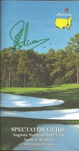 Charl Schwartzel Signed 2011 Masters Spectator Guide
