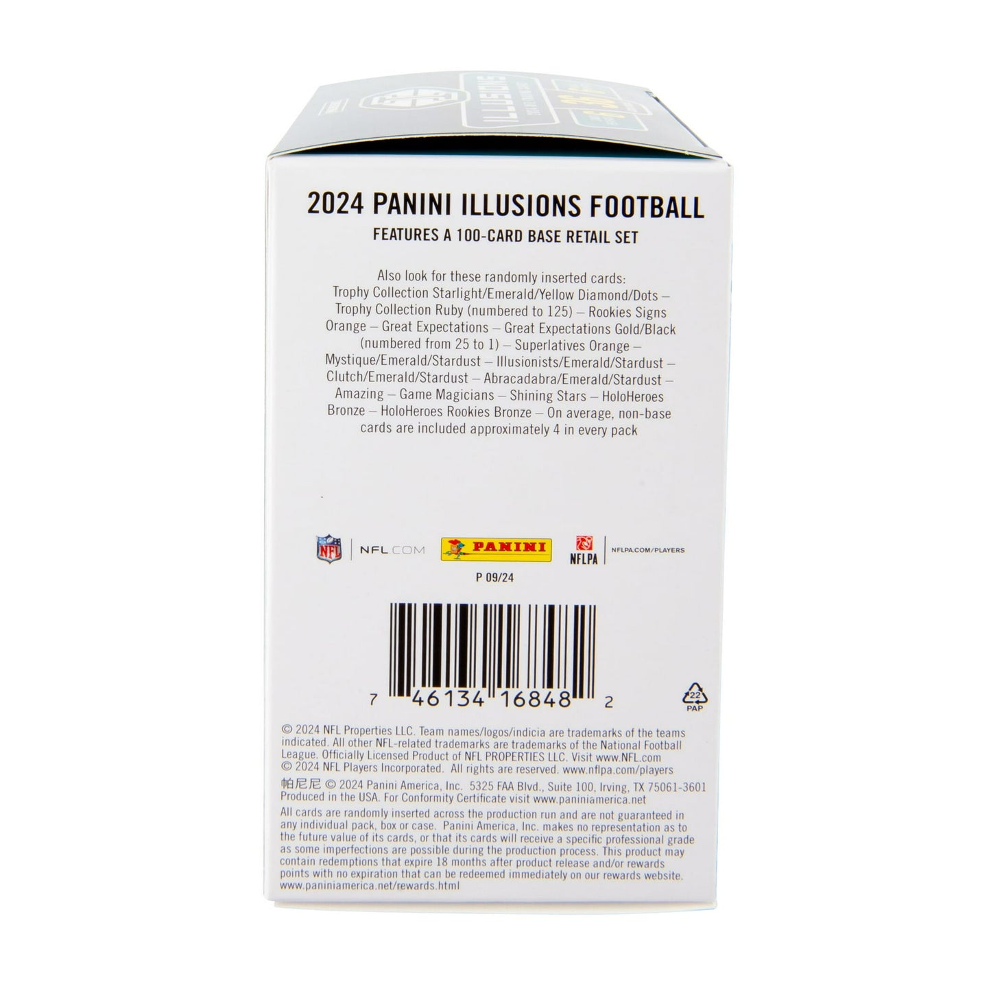 2024 Panini Illusions Football Trading Cards Blaster Box - 36 Cards Per Box