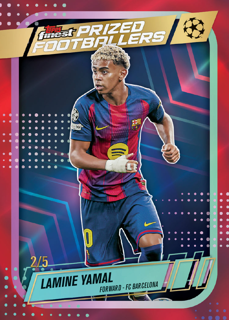 2025/26 Topps Finest Soccer UEFA Club Competitions Trading Cards Hobby Box