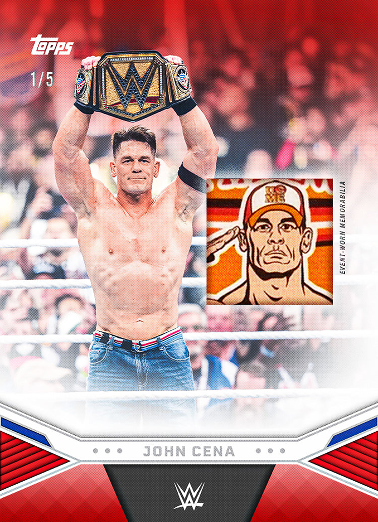 2025 Topps WWE John Cena Commemorative Collection Factory Sealed Hobby Box