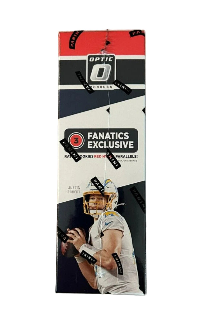 2021 Donruss Optic Football Trading Cards Fanatics Red Hyper Parallels Mega Box