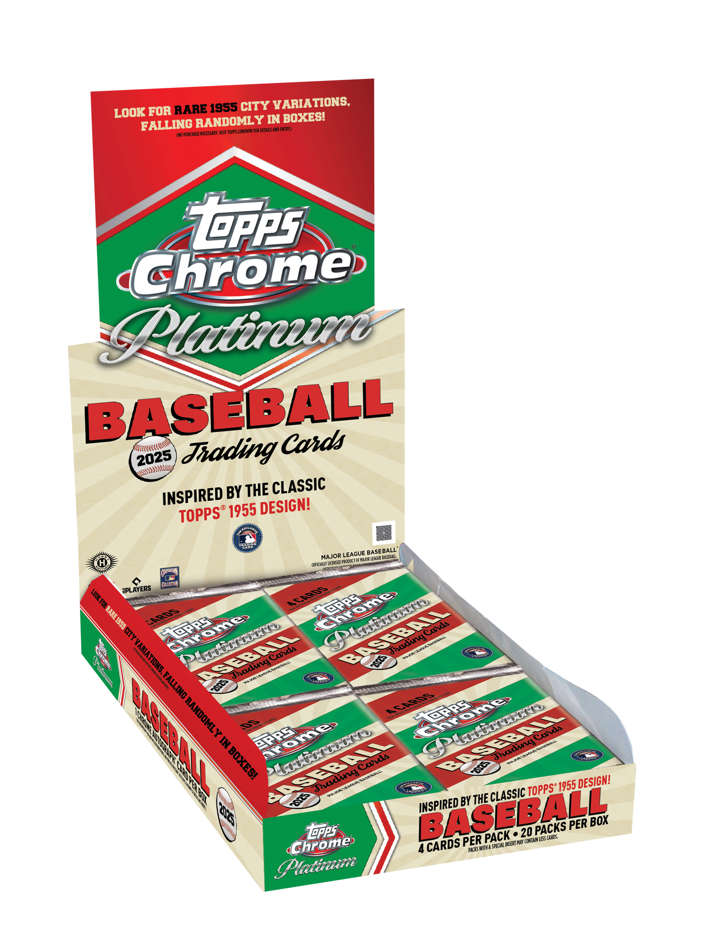 2025 Topps Chrome Platinum Baseball Factory Sealed Trading Cards Hobby Box
