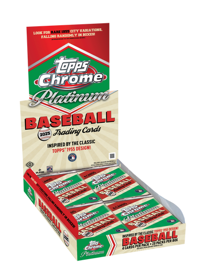 2025 Topps Chrome Platinum Baseball Factory Sealed Trading Cards Hobby Box
