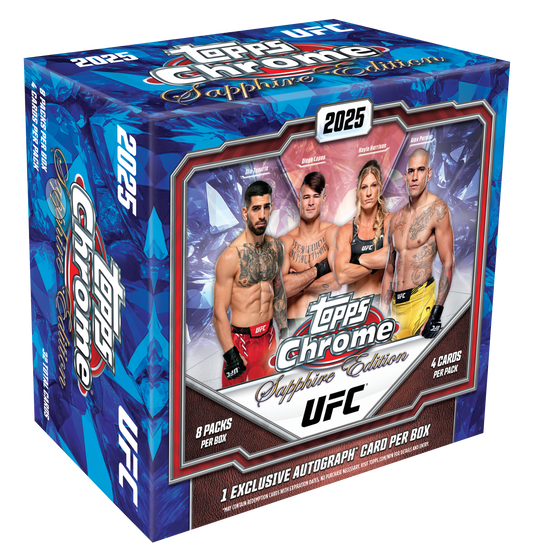 2025 Topps Chrome Sapphire Edition UFC Trading Cards Hobby Box