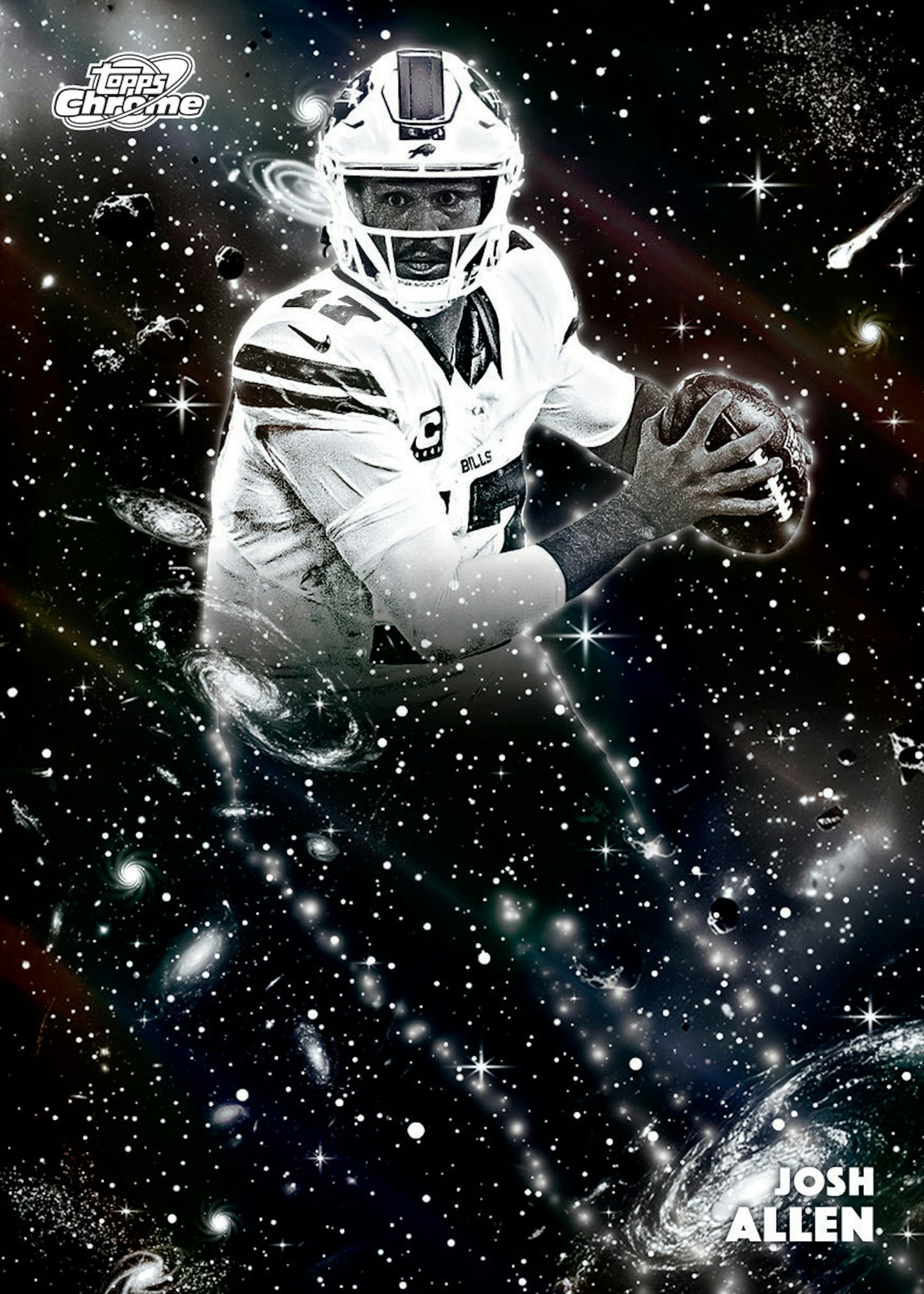 2025 Topps Chrome Cosmic Football Trading Cards Factory Sealed Hobby Box