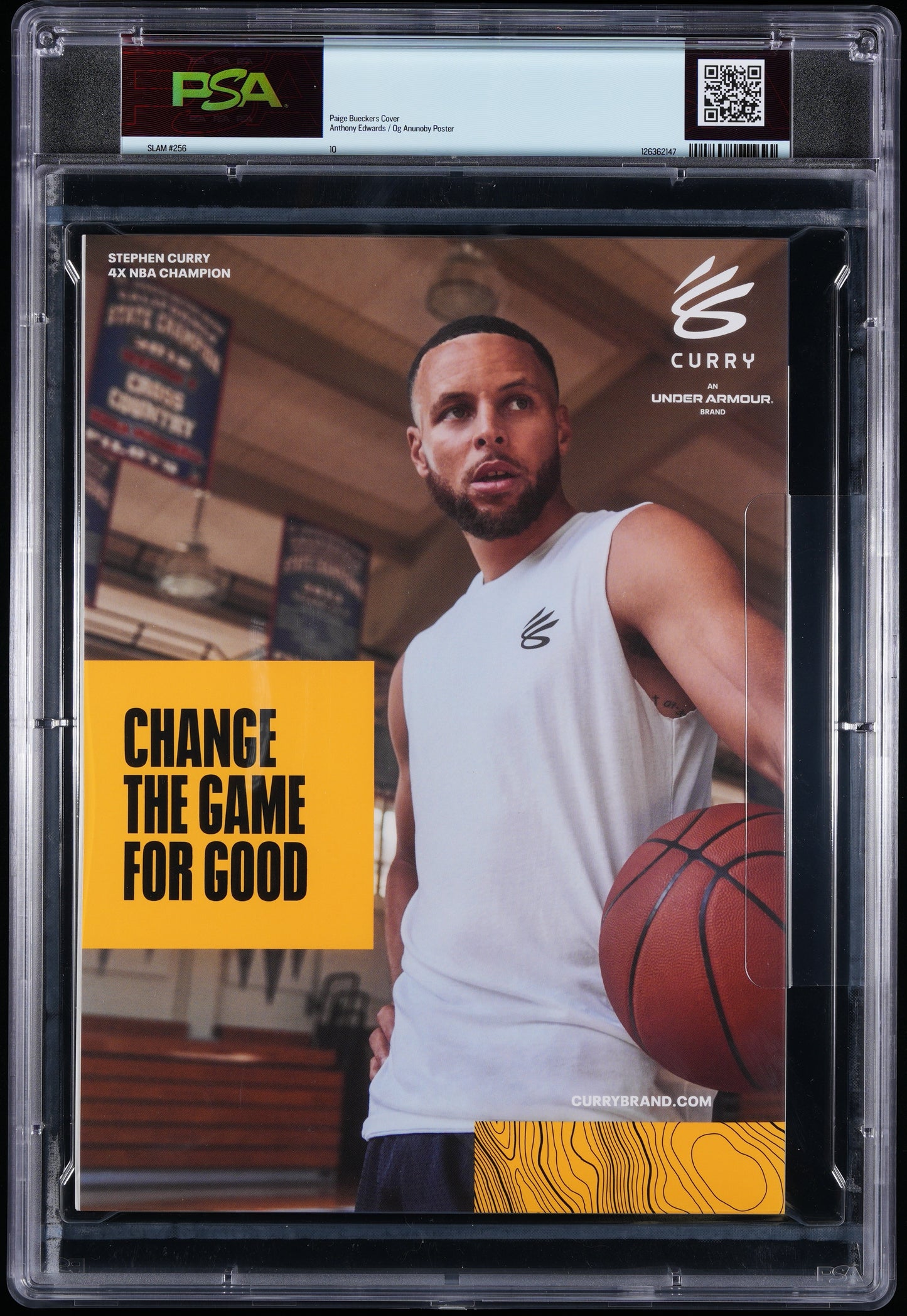 Paige Bueckers Dallas Wings Slam #256 Gold Metal Graded Magazine /94 PSA 10