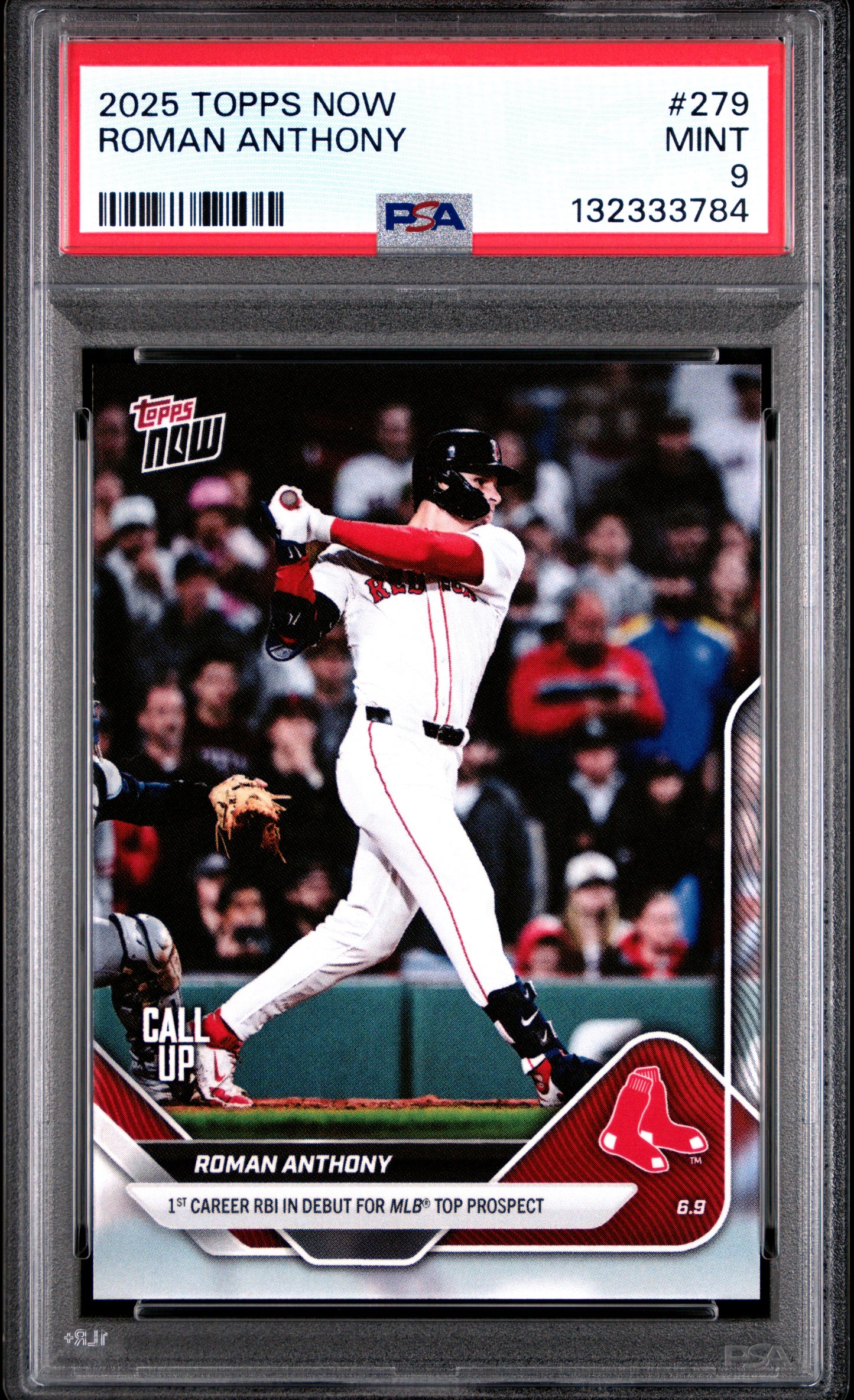 Roman Anthony Red Sox 2025 Topps Now Debut Call Up Card #279 PSA 9 Mint