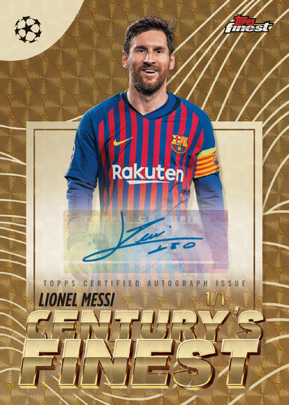2025/26 Topps Finest Soccer UEFA Club Competitions Trading Cards Hobby Box