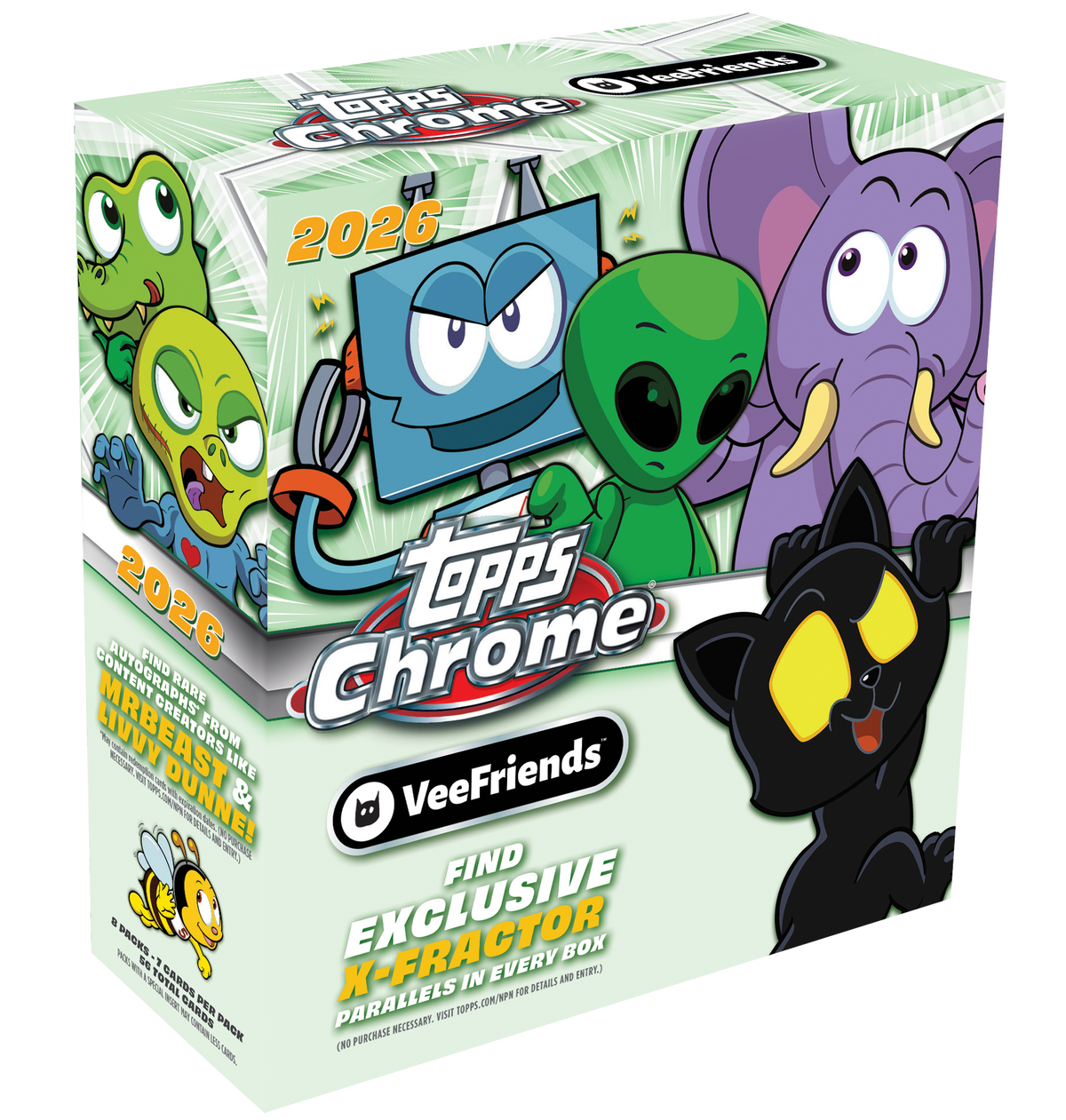 2026 Topps Chrome Veefriends Trading Cards Factory Sealed Mega Box