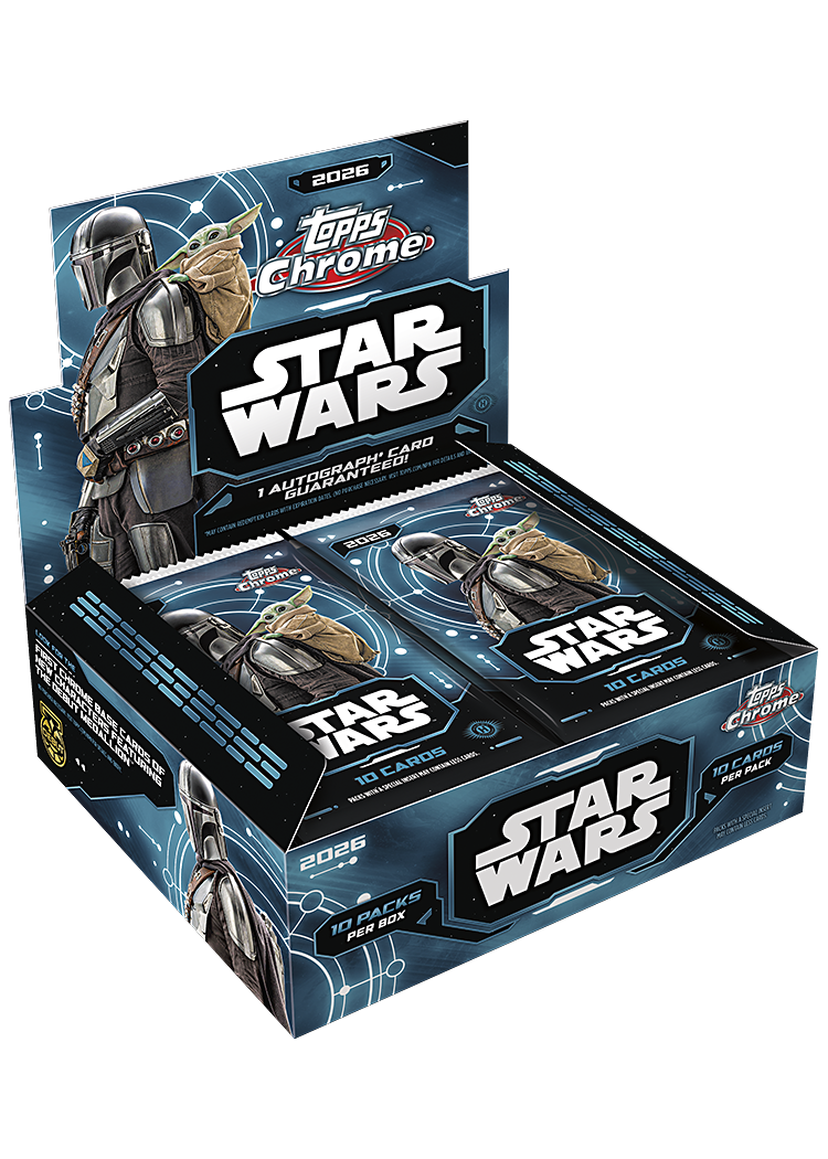 2026 Topps Chrome Star Wars Trading Cards Factory Sealed Hobby Box
