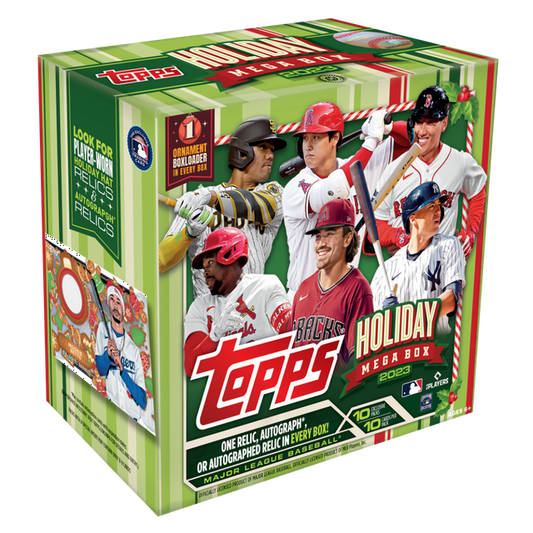 2023 Topps Holiday Baseball Trading Card Mega Box (100 Cards)