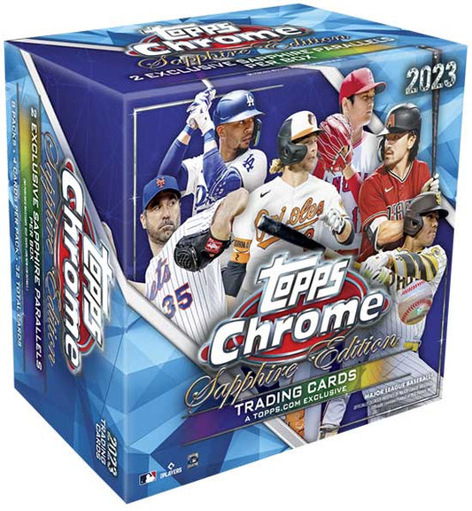 2023 Topps Chrome Sapphire Edition Baseball Trading Cards Box