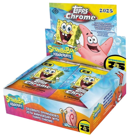 2025 Topps Chrome Spongebob Squarepants Trading Cards Hobby Box