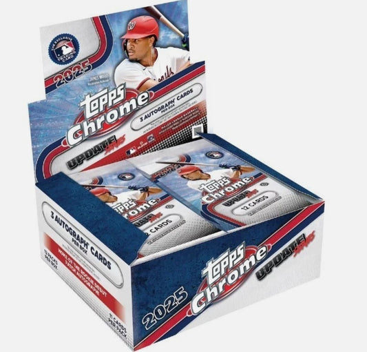 2025 Topps Chrome Update Baseball Trading Cards Jumbo Hobby Box