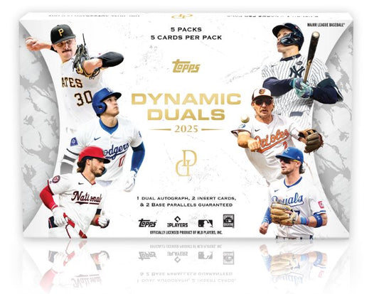 2025 Topps Baseball Dynamic Duals Hobby Box - One Dual Autograph Per Box
