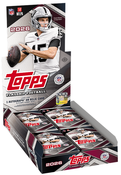 2026 Topps Flagship Football Trading Cards Factory Sealed Hobby Box