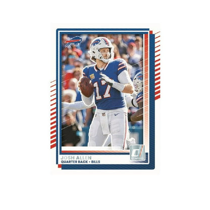 2025 Panini Donruss Football Trading Cards Mega Box - Optic Red Wave Parallels