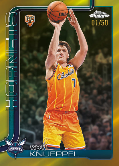 2025-26 Topps Chrome Update Series Basketball Trading Cards Sealed Value Box