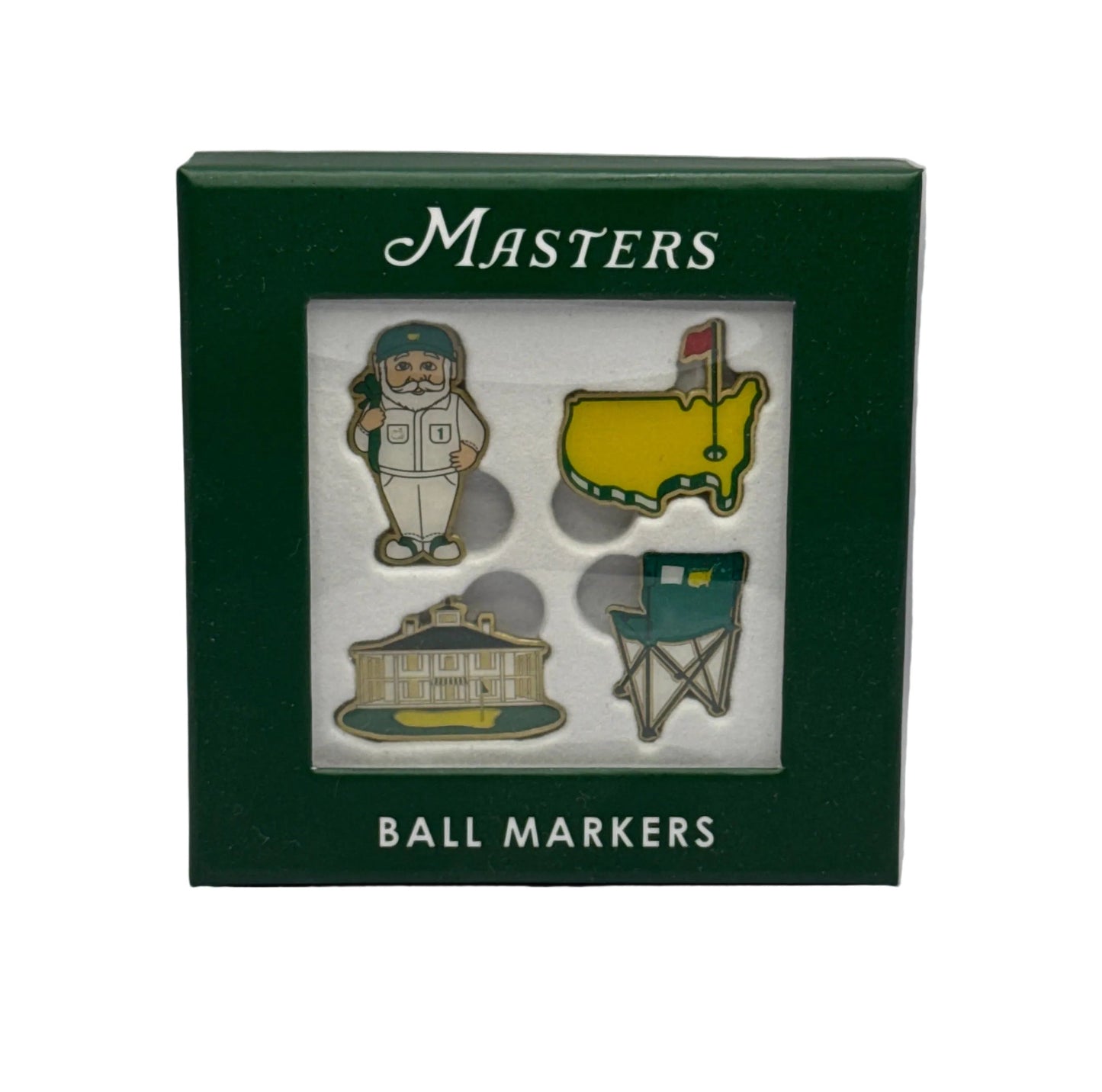 Official Masters Tournament 4-Piece Icons Gnome Metal Ball Marker Set