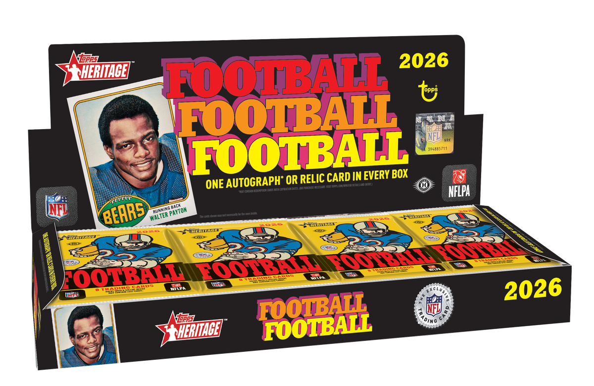 2026 Topps Heritage Football Trading Cards Factory Sealed Hobby Box