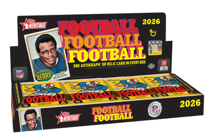 2026 Topps Heritage Football Trading Cards Factory Sealed Hobby Box