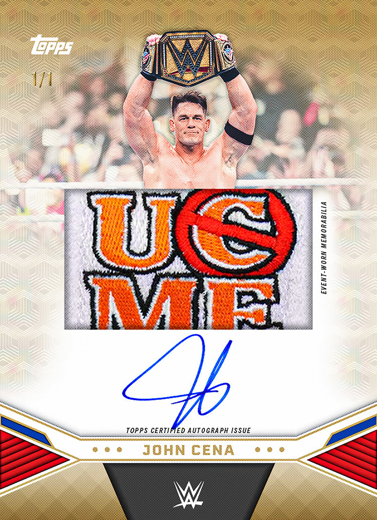 2025 Topps WWE John Cena Commemorative Collection Factory Sealed Hobby Box