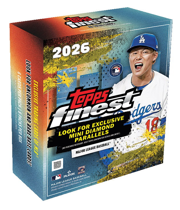 2026 Topps Finest Baseball Trading Cards Factory Sealed Mega Box