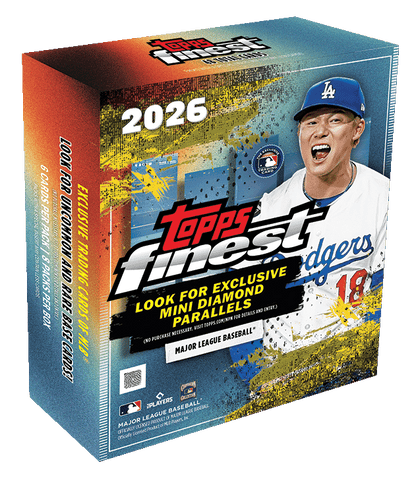 2026 Topps Finest Baseball Trading Cards Factory Sealed Mega Box