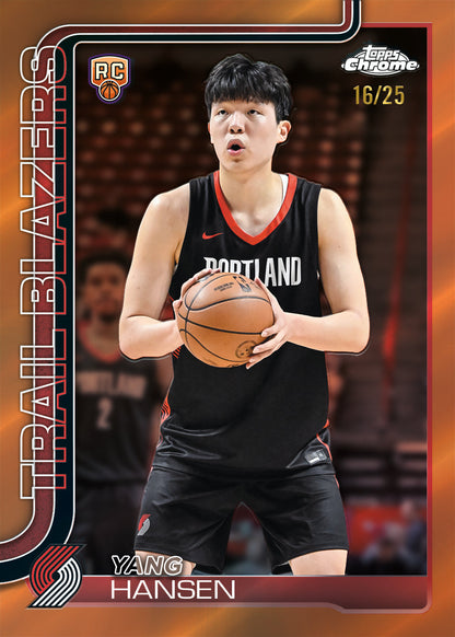 2025-26 Topps Chrome Basketball Trading Cards Mega Box