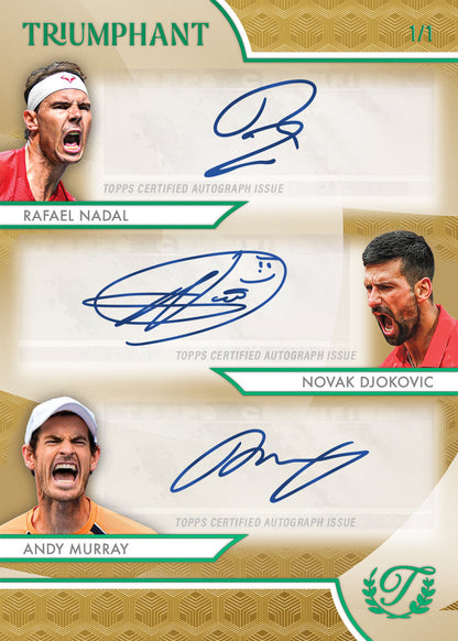 2025 Topps Triumphant Tennis Trading Cards Hobby Box