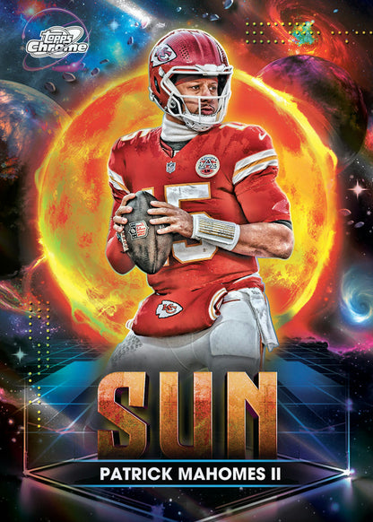 2025 Topps Chrome Cosmic Football Trading Cards Factory Sealed Hobby Box