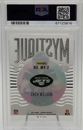 Zach Wilson New York Jets 2021 Illusions Mystique Rookie Card PSA 10 Gem Mint