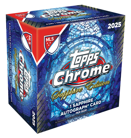 2025 Topps Chrome MLS Soccer Sapphire Edition Factory Sealed Hobby Box