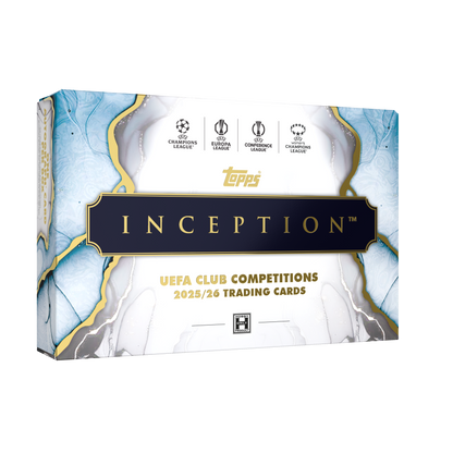 2025-26 Topps Inception UEFA Club Competitions Soccer Trading Cards Hobby Box