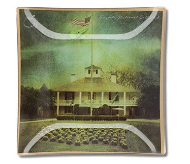 Masters Augusta National Golf Club Member's Clubhouse 7” X 7" Glass Tray