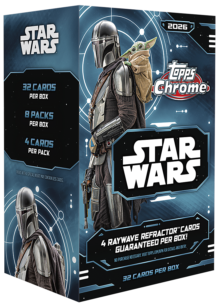 2026 Topps Chrome Star Wars Trading Cards Factory Sealed Value Blaster Box