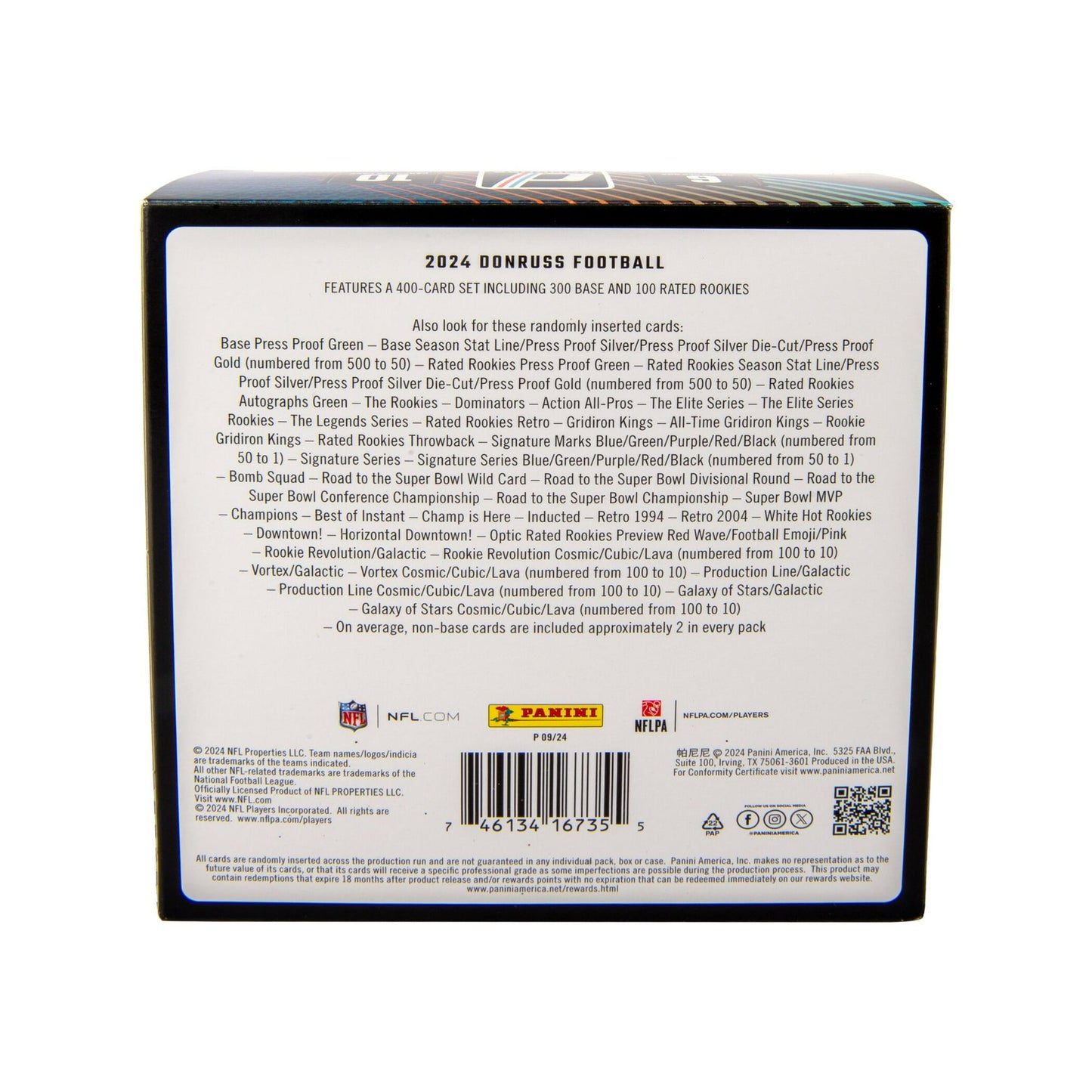 2024 Panini Donruss Football Trading Cards Mega Box - 1 Autograph or Mem Per Box