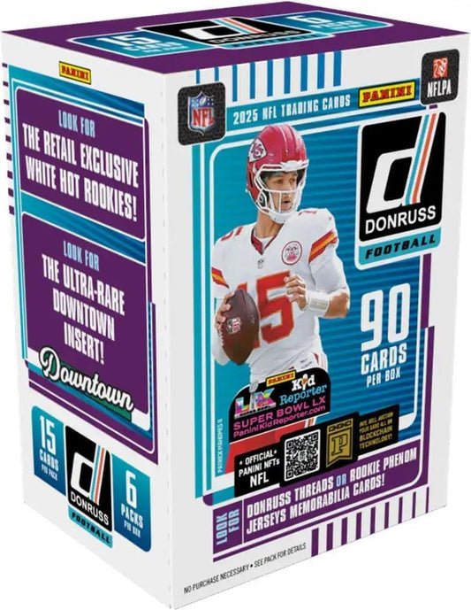 2025 Panini Donruss Football Trading Cards Blaster Box - White Hot Rookies