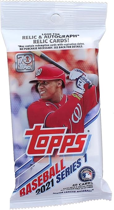 2021 Topps Series 1 Baseball Trading Cards 40-Card Value Pack