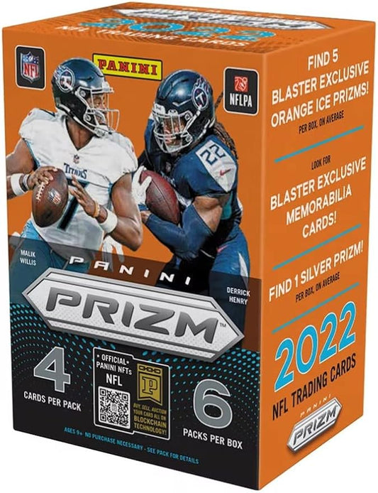 2022 Panini Prizm Football Fanatics Exclusive Blaster Box - Orange Ice