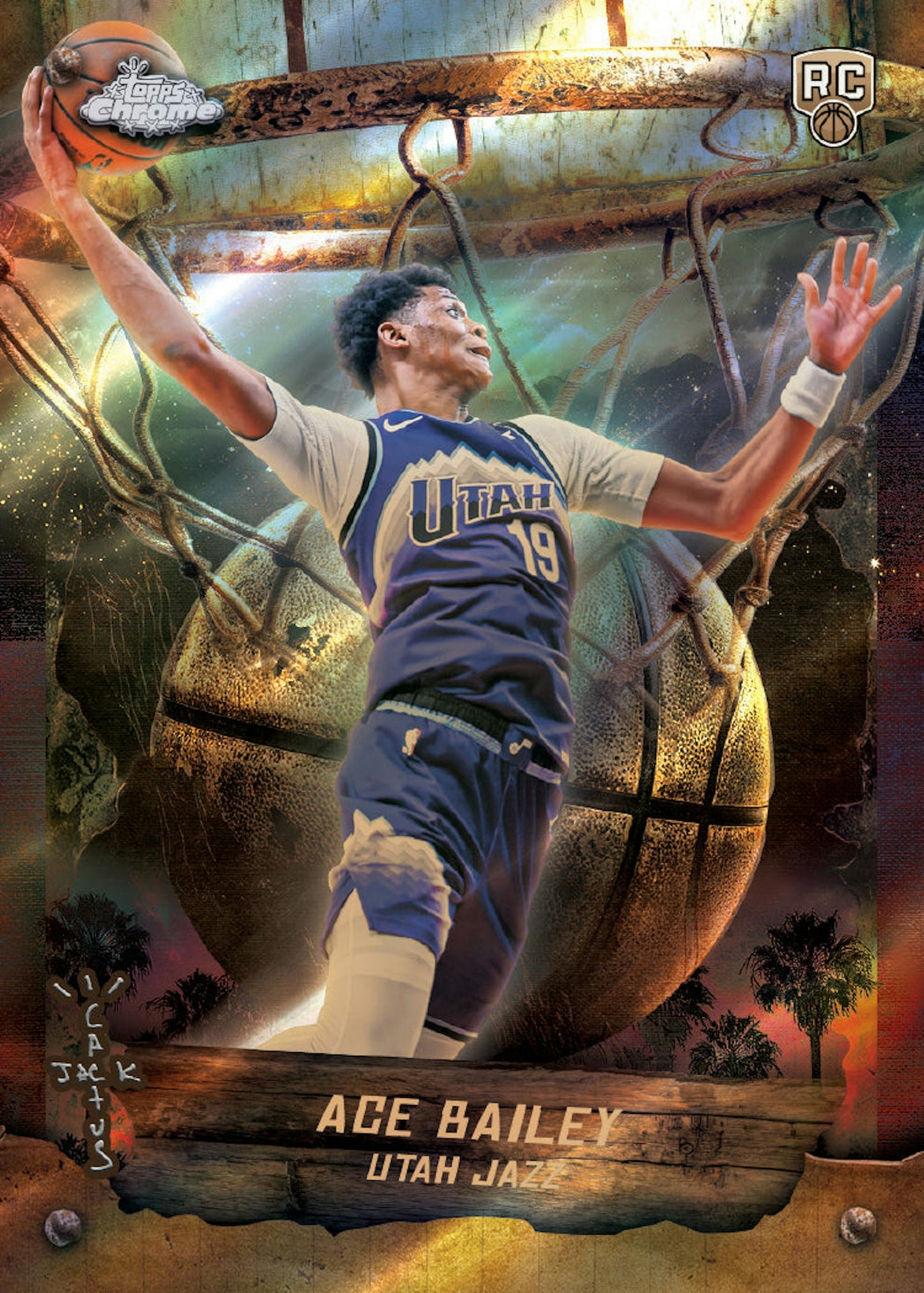 2025-26 Topps Chrome Cactus Jack Basketball Trading Cards Sealed Hobby Box
