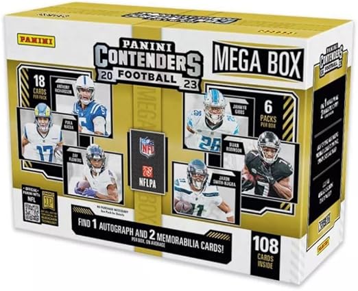 2023 Panini Contenders Football Mega Box (108 Cards/Box) 1 Auto Per Box